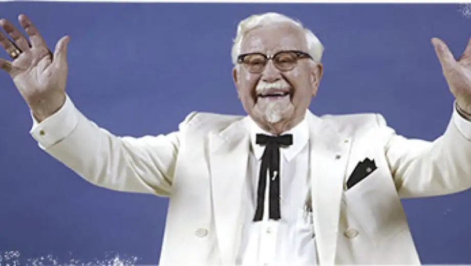 Colonel Sanders smiling